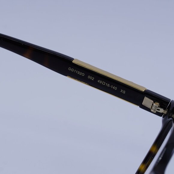 Gucci GG1192O 002 Eyeglasses Havana 49mm Square Frame - Picture 7 of 10